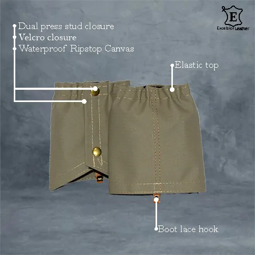 Gaiters Short Canvas – Leather Products | Karoo Blom